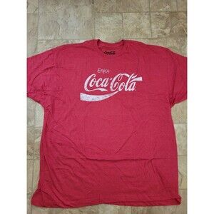 Coca-Cola “Enjoy Coca-Cola” Graphic T-Shirt (3XL) Heathered Red NEW Licensed